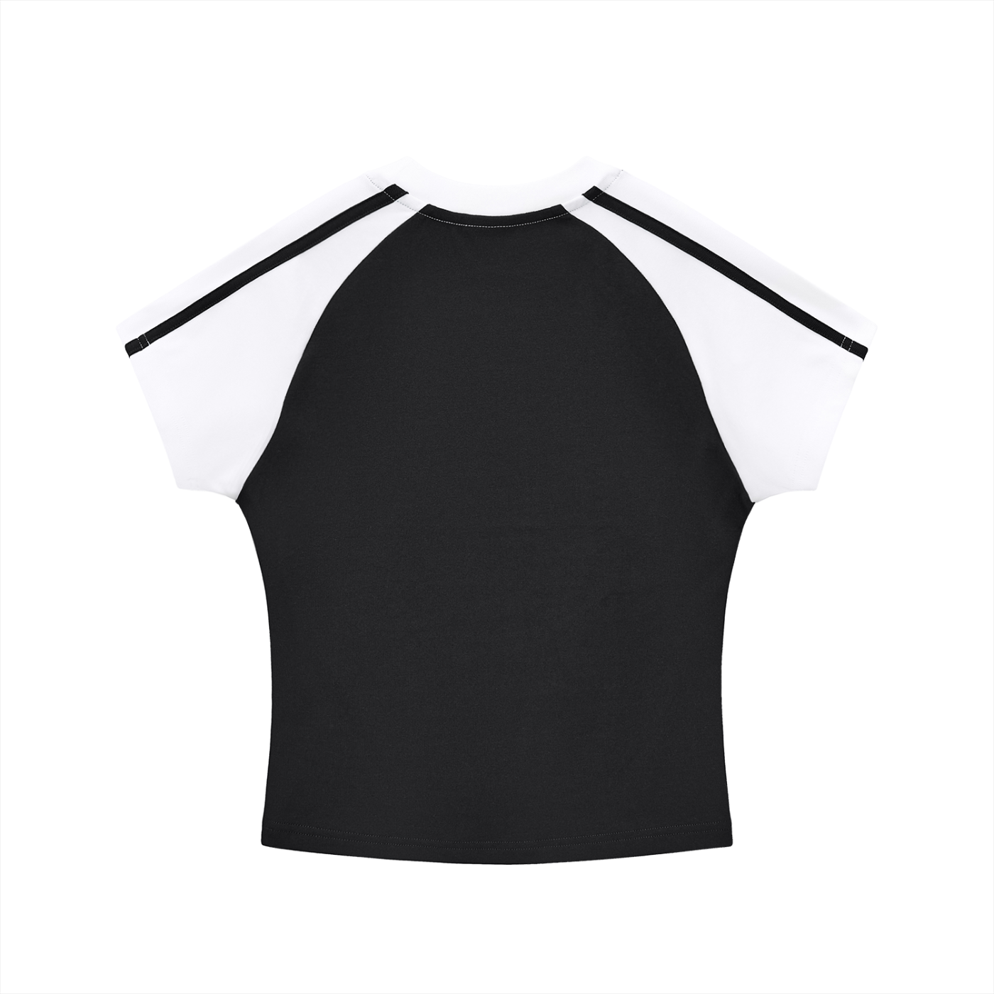Contrast Stripes Bodycon Raglan  Sleeve