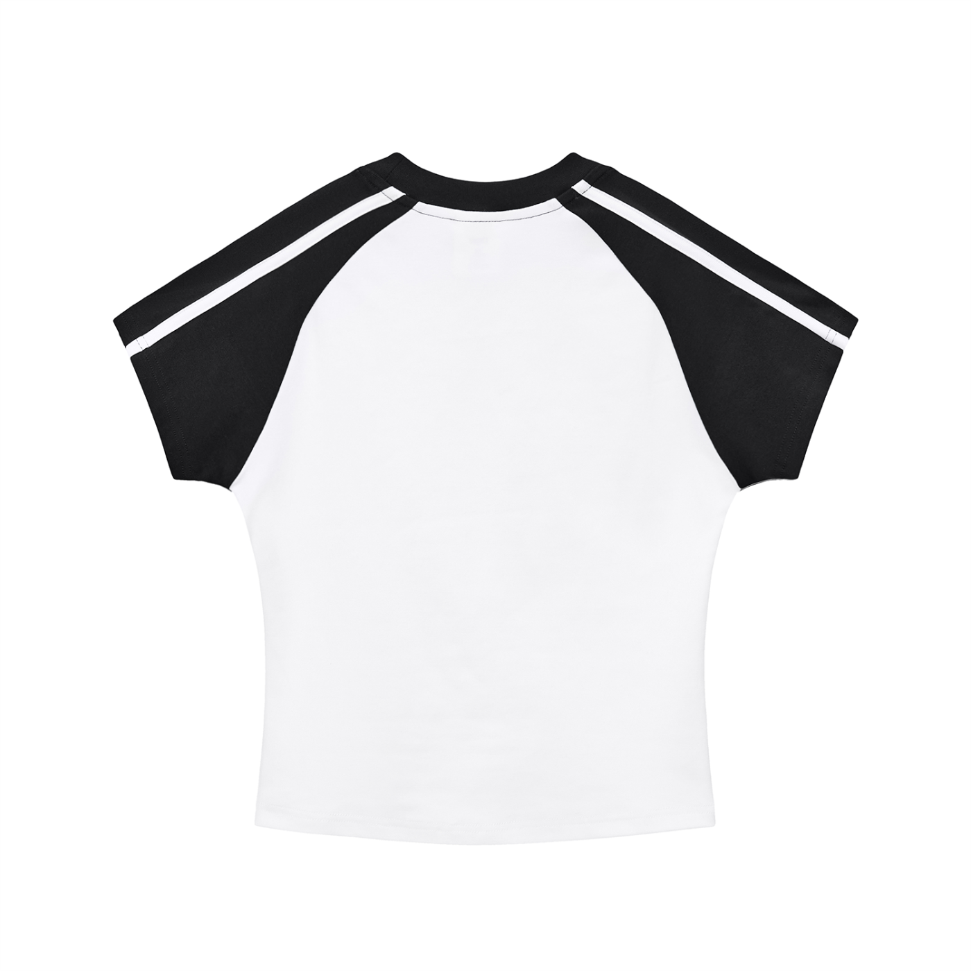 Contrast Stripes Bodycon Raglan  Sleeve