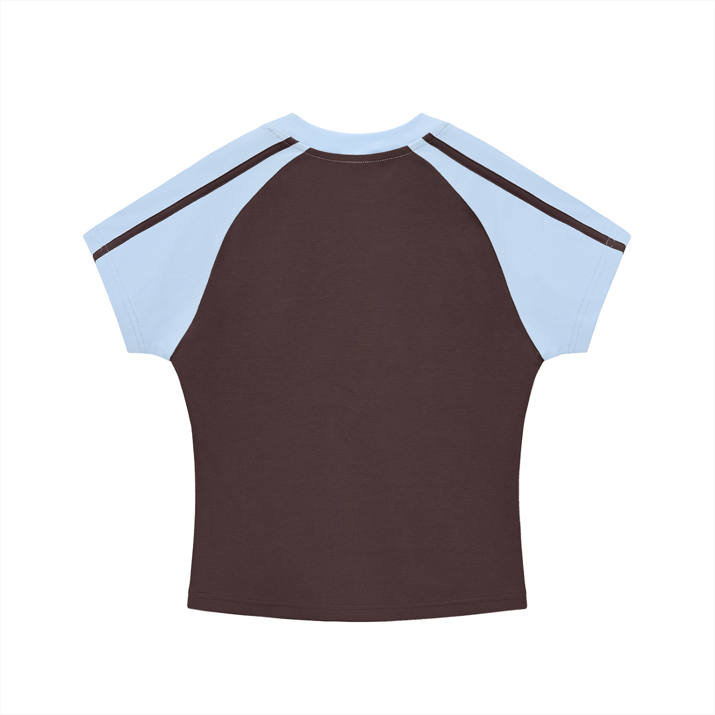 Contrast Stripes Bodycon Raglan  Sleeve