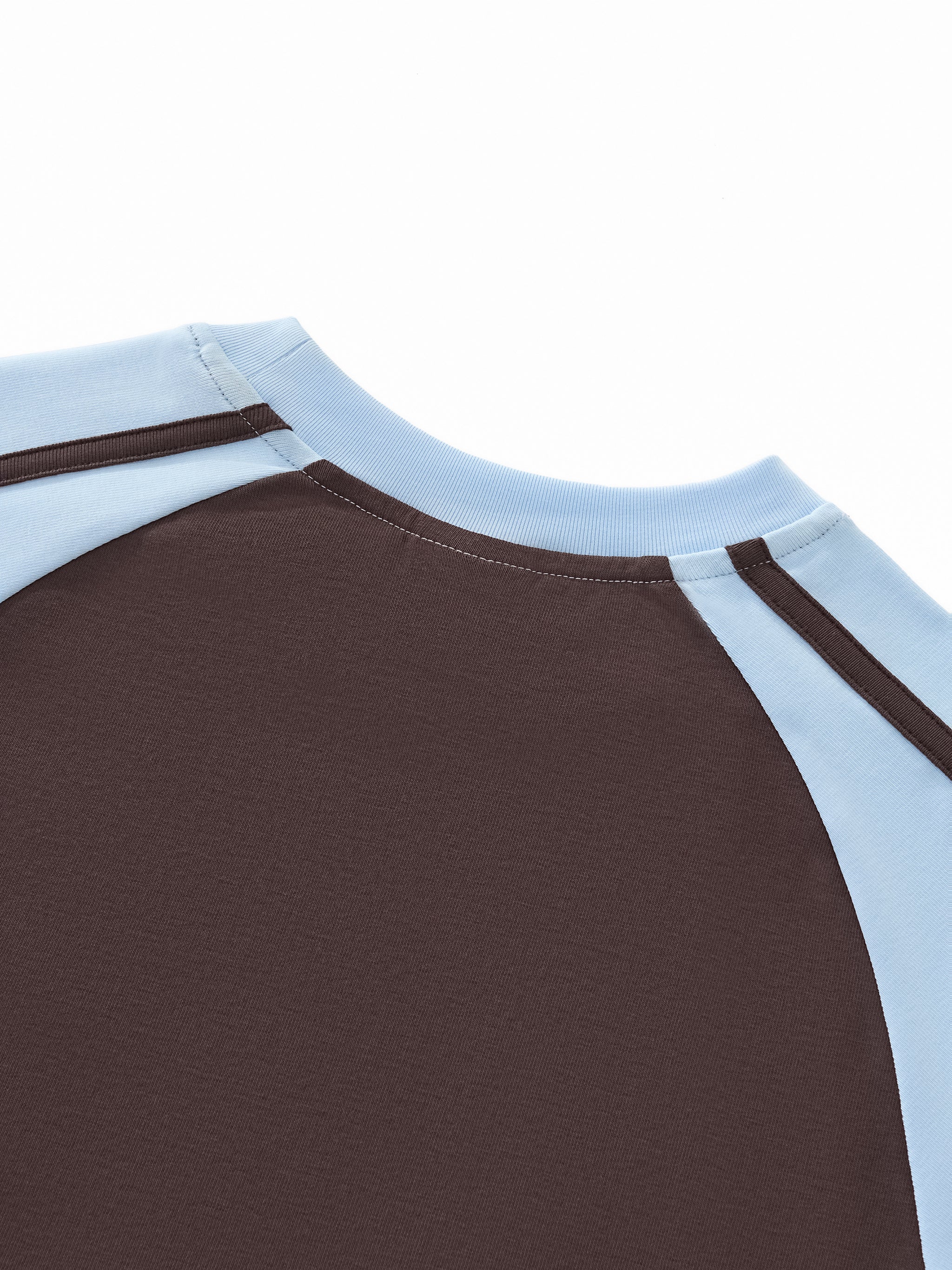 Contrast Stripes Bodycon Raglan  Sleeve